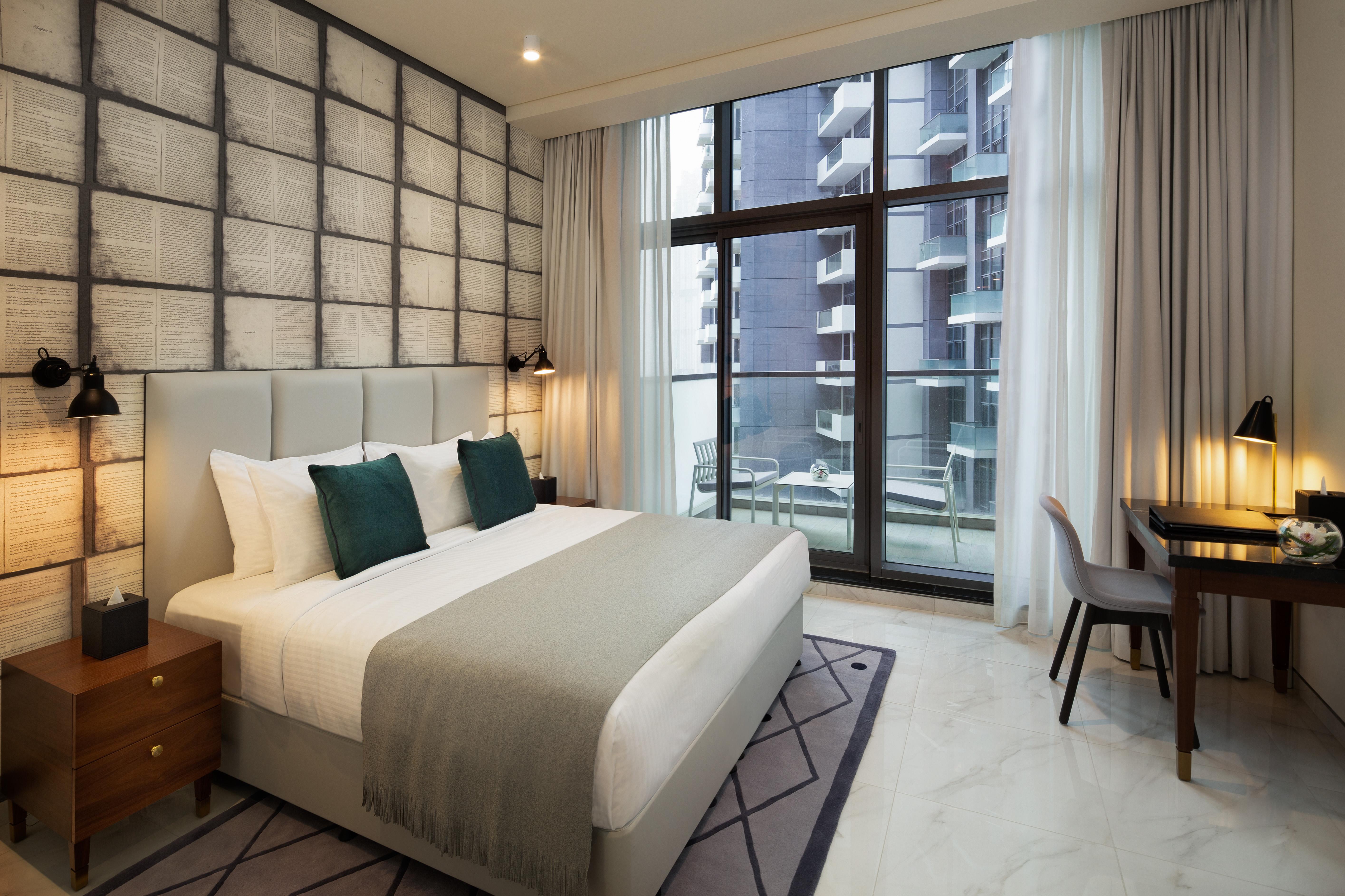 Millennium Atria Business Bay Aparthotel Dubai Exterior photo A bedroom at the hotel