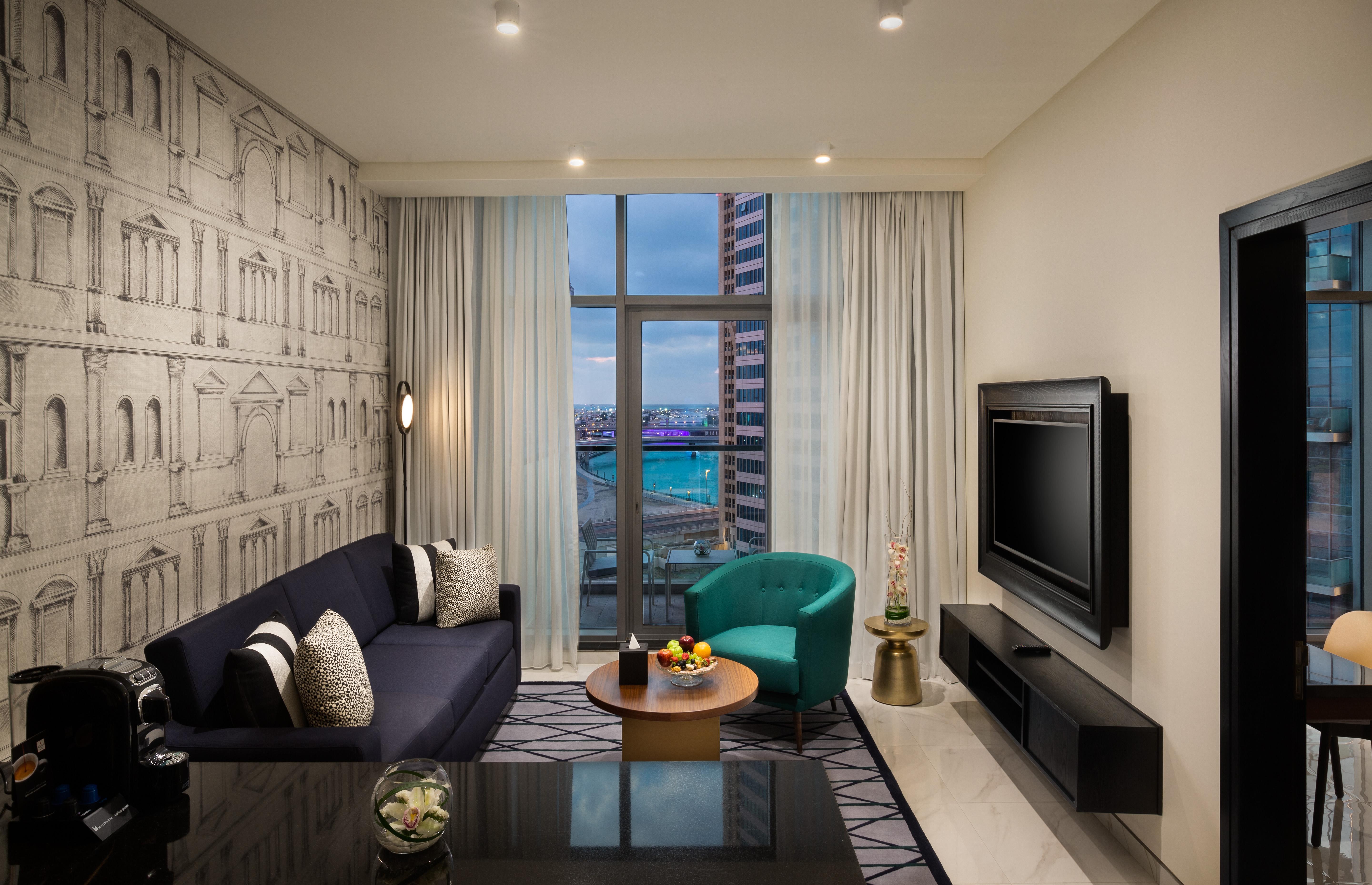 Millennium Atria Business Bay Aparthotel Dubai Exterior photo Living room