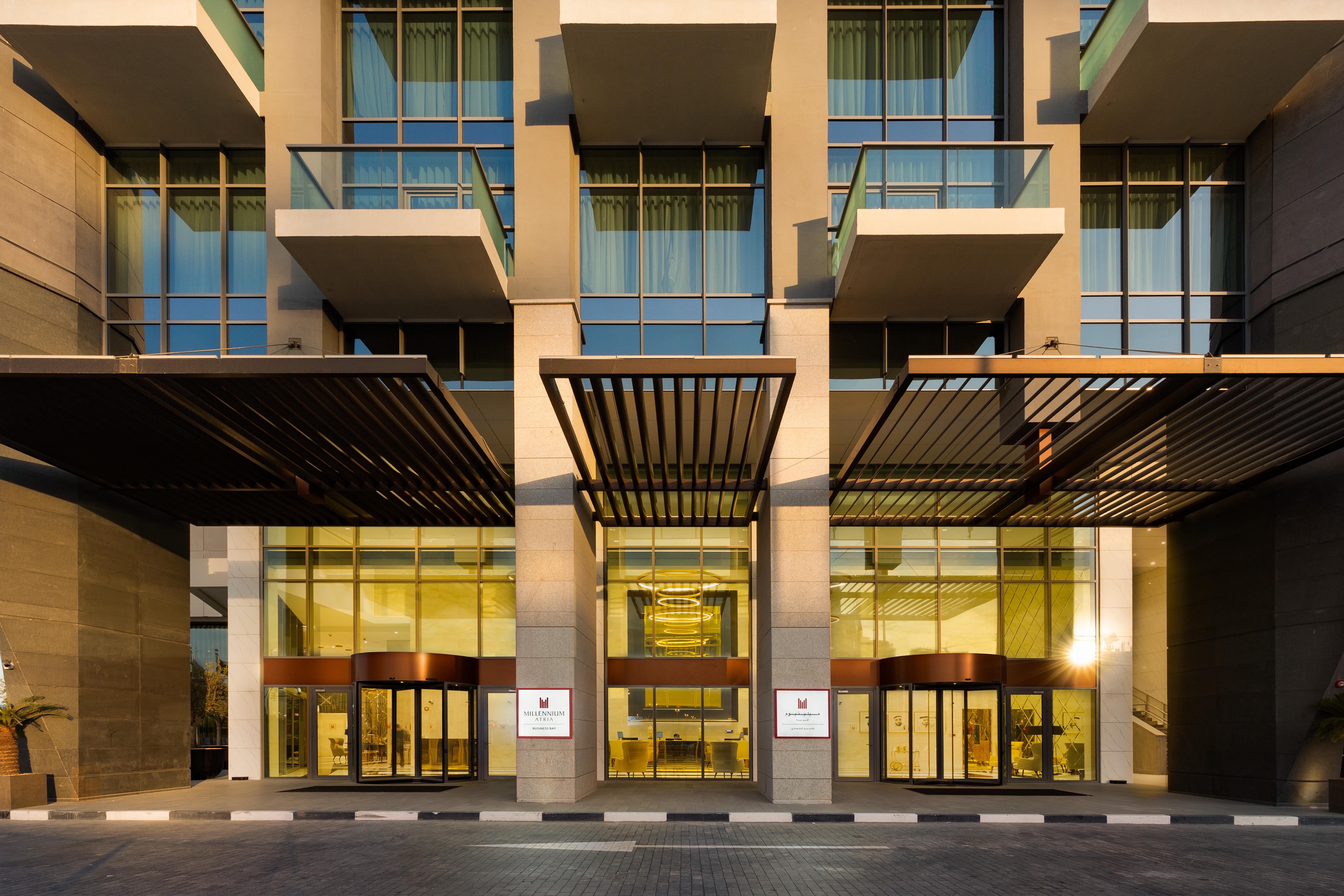 Millennium Atria Business Bay Aparthotel Dubai Exterior photo The hotel's entrance